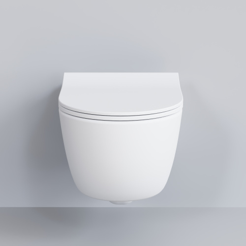 картинка Сиденье д/унитаза Ambassador Abner 102T20101S (тонкое) БЕЛОЕ МАТОВОЕ от магазина Сантехстрой