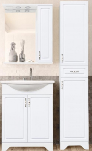 картинка Зеркальный шкаф Style Line лс-00000051 Белый от магазина Сантехстрой