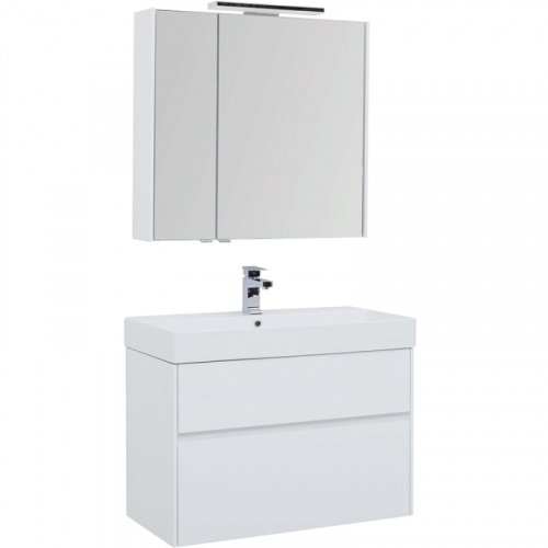 картинка Комплект мебели Aquanet для ванной 207801 Белый от магазина Сантехстрой