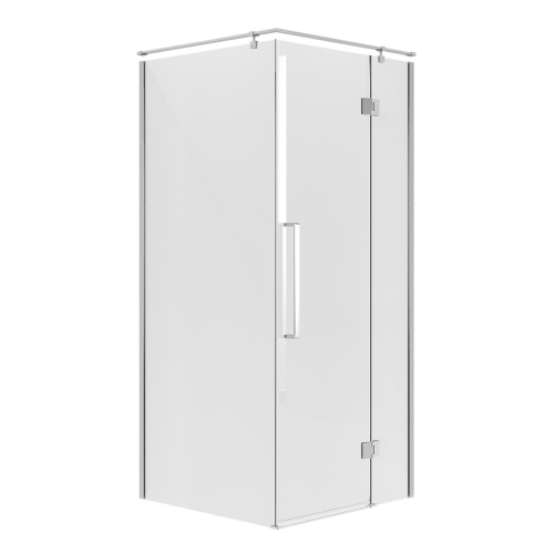 картинка Душевое ограждение Niagara Nova NG-6631-34 (90х90х195) квадрат,хром,дверь распашная,стекло прозрачное,1 место от магазина Сантехстрой