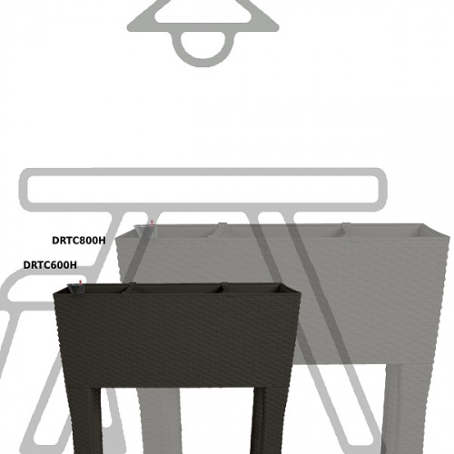 картинка Кашпо с автополивом Prosperplast Rato Case High 30л, венге от магазина Сантехстрой