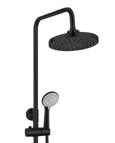 картинка OneLife P01-911b душевая система с смесителем для ванны/душа, черный от магазина Сантехстрой
