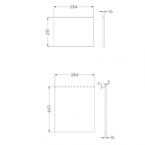 картинка Фасад для тумбы Aquaton Лондри 40 Дуб Кантри (1A274901LHDY0) от магазина Сантехстрой