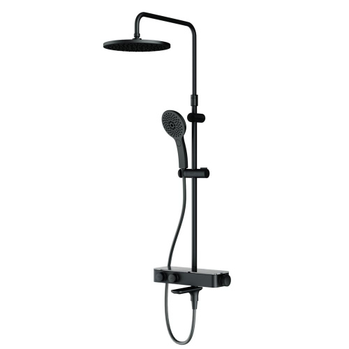 картинка F0750A522 Inspire V2.0, душевая система, набор: см-ль д/ванны/душа с термостатом, верхний душ d 250 от магазина Сантехстрой