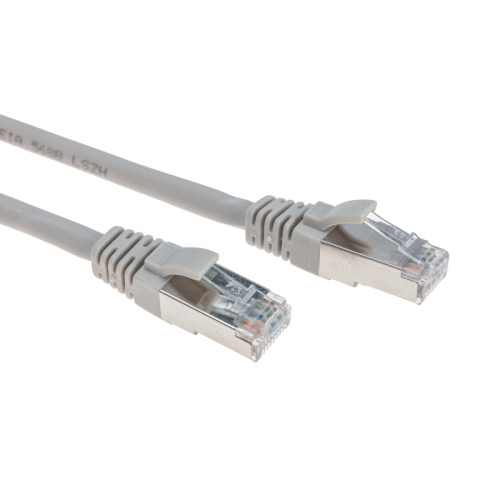 картинка Патч-корд S/FTP CAT 6A (10G),  RJ45-RJ45, 28AWG, LSZH,  серый,  1м REXANT от магазина Сантехстрой