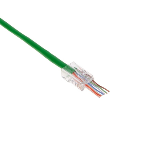 картинка Разъем cквозной RJ-45(8P8C) под витую пару, UTP,  CAT 5e REXANT от магазина Сантехстрой