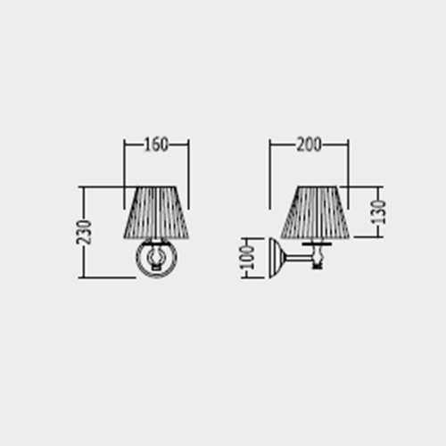 картинка Devon Daisy Светильник настенный (16х20хh23 см) с абажуром кремового цвета, фурнитура: светлое золото от магазина Сантехстрой