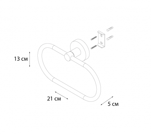 картинка Полотенцедержатель кольцо золото-сатин Fixsen Comfort Gold (FX-87011) от магазина Сантехстрой