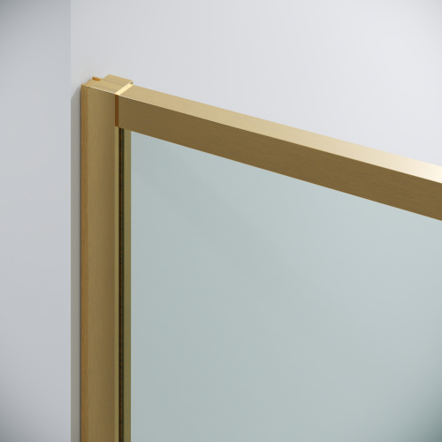 картинка Душевое ограждение Grossman Galaxy 100.K33.01.140.32.00-200.K33.01.90.32.00 (140х90х195) раздвижная,золото сатин,стекло прозрачное,2 места от магазина Сантехстрой