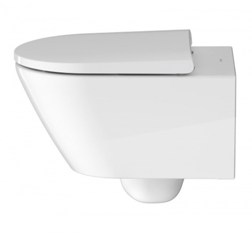 картинка Унитаз подвесной + сиденье Duravit D-Neo Rimless с креплением Durafix, белый (45770900A1) от магазина Сантехстрой