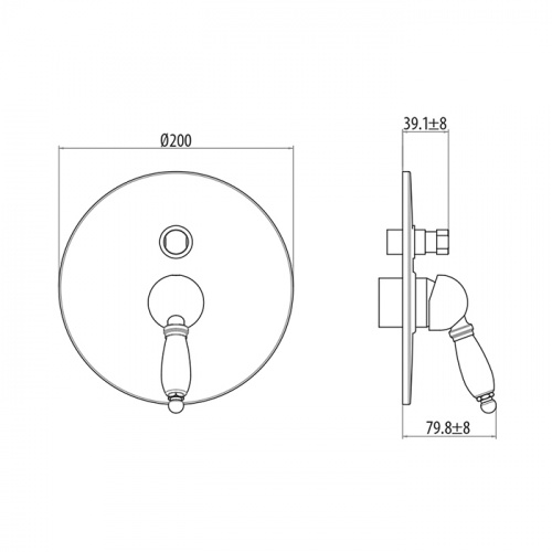 картинка Gattoni GBOX Универсальная монтажная коробка под встраиваемый смеситель для душа с 2-мя выходами, входы 1/2", цвет хром (Снято с пр-ва) от магазина Сантехстрой