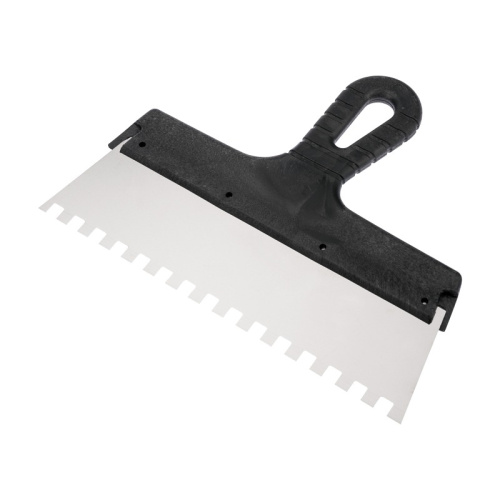 картинка Шпатель фасадный REXANT 250 мм зуб 8х8 нержавеющая сталь,  пластмассовая ручка от магазина Сантехстрой