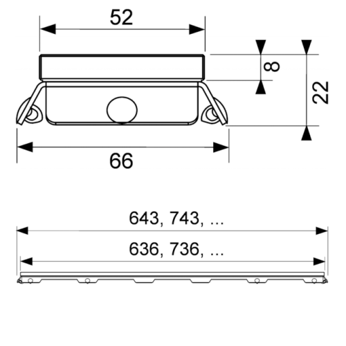 картинка TECE Стеклянная панель TECEdrainline, 1000 мм, зеленая от магазина Сантехстрой