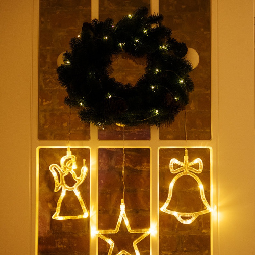 картинка Еловый венок с шишками NEON-NIGHT Ø 45см,  Литой от магазина Сантехстрой