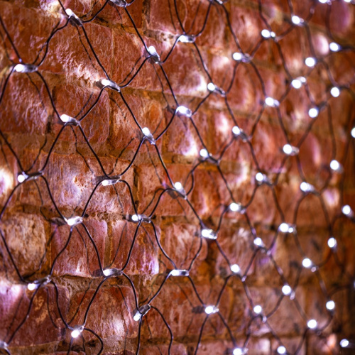 картинка Гирлянда Сеть 2х1,5м,  черный ПВХ,  288 LED Белые от магазина Сантехстрой