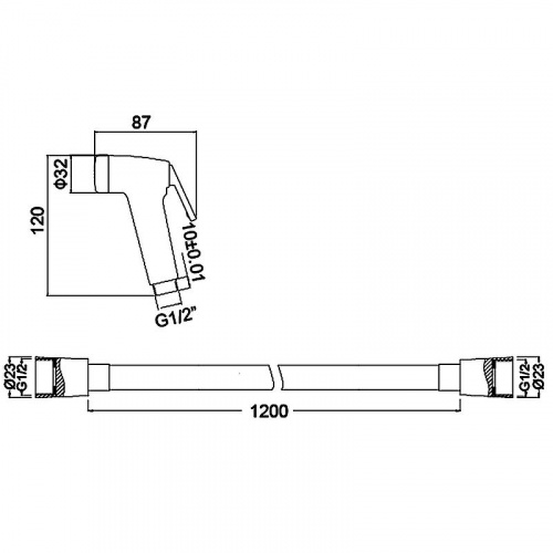 картинка Душевая лейка Hansgrohe Pulsify Select Activation EcoSmart черный матовый (24101670) от магазина Сантехстрой