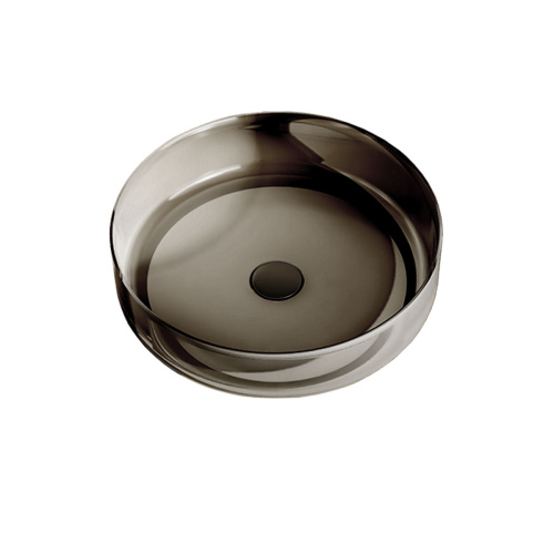 картинка Раковина прозрачная Vincea VBS-6T16B, 450*450*130, накладная, цвет черный от магазина Сантехстрой