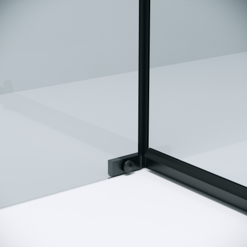 картинка Душевое ограждение Grossman Pragma 100.K33.03.100.21.00-200.K33.03.80.21.00 (100х80х195) распашная,черный матовый,стекло прозрачное,2 места от магазина Сантехстрой