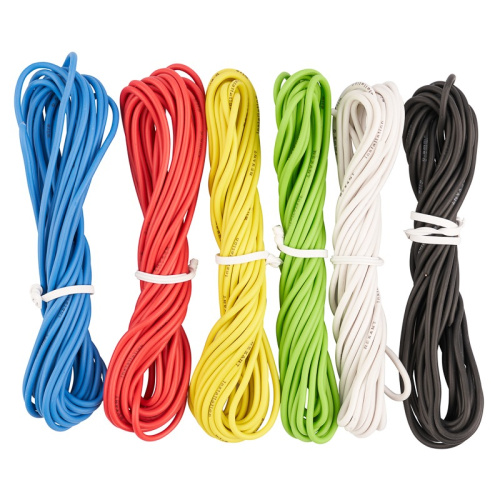 картинка Набор автопровода REXANT «Радуга» 1х0,50 мм,  6 цветов (белый,  желтый,  зеленый,  красный,  синий,  черный) по 3 метра от магазина Сантехстрой