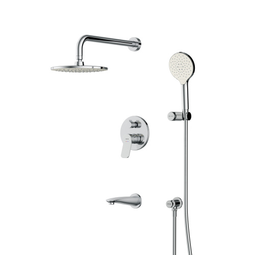 картинка FB85A3RH10 X-Joy, набор: встроеный см-ль д/в/душа, верхний душ 220 мм, излив, ручн.душ, хром от магазина Сантехстрой