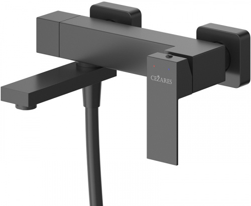 фото смеситель для ванны cezares slider slider-vd-nop черный матовый