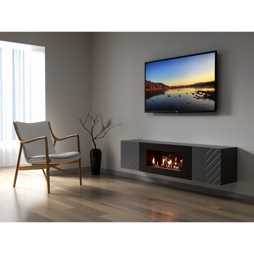 картинка Тумба с биокамином Firelight BFP-P1700V графит от магазина Сантехстрой