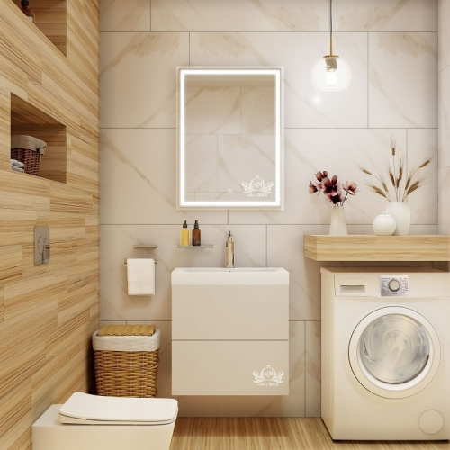 картинка Зеркало Art&Max am-mon-600-800-ds-f Хром от магазина Сантехстрой
