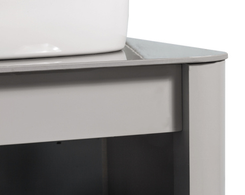 картинка Комплект мебели для ванной Black&White Universe R 9151601 подвесной Серый от магазина Сантехстрой