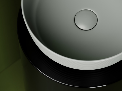 картинка Раковина-столешница Ceramica Nova цвет Антрацит Круглая CN6073MH от магазина Сантехстрой