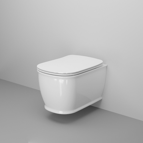 картинка Унитаз Royal 263K19002RS (520*360*345) подвесной БЕЗОБОДКОВЫЙ, 2 места от магазина Сантехстрой