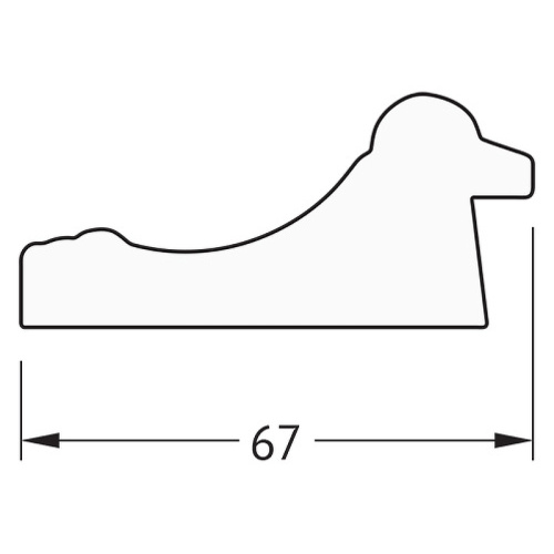 картинка Зеркало Evoform Definite 136х76 BY 1106 в багетной раме - Состаренное золото 67 мм от магазина Сантехстрой