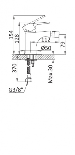 фото смеситель для биде cezares nautic-bs1-bio