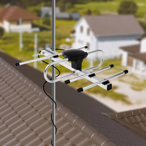 картинка ТВ антенна наружная «Активная» для цифрового ТВ DVB-T2, RX-408 REXANT от магазина Сантехстрой