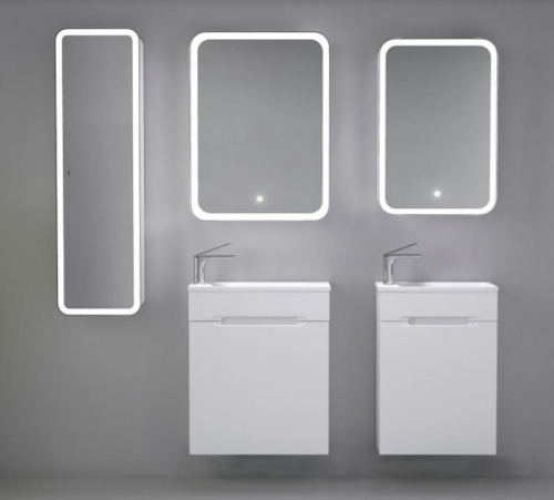 картинка Шкаф пенал Jorno Modul 35 Mol.04.120/P/W/JR подвесной Белый от магазина Сантехстрой