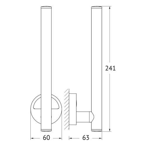 картинка Держатель запасного рулона FBS Luxia LUX 021 Хром от магазина Сантехстрой