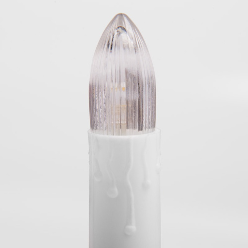 картинка Гирлянда Свечи 10м,  темно-зеленый ПВХ,  50 LED ТЕПЛЫЙ БЕЛЫЙ от магазина Сантехстрой