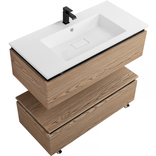 картинка Тумба Cezares Slider 100 SLIDER-1000-1C-PI-RT-P Дуб тангент от магазина Сантехстрой