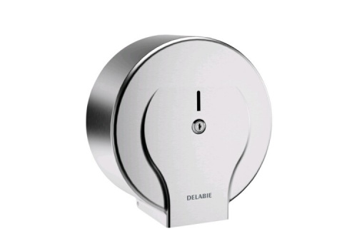 картинка Диспенсер для туалетной бумаги, Delabie, jumbo, шгв 305*135*305, цвет-матовая нержавеющая сталь от магазина Сантехстрой