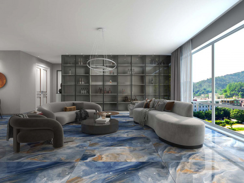 картинка Плитка керамогранитная AZARIO CARLIN AQUA GOLD 60x120 Carving (H18004001G) от магазина Сантехстрой