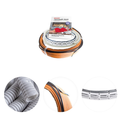 картинка Теплый пол Standard RND-120-1800 1800Вт,  120м,  11,2-15,0м² двухжильный REXANT от магазина Сантехстрой