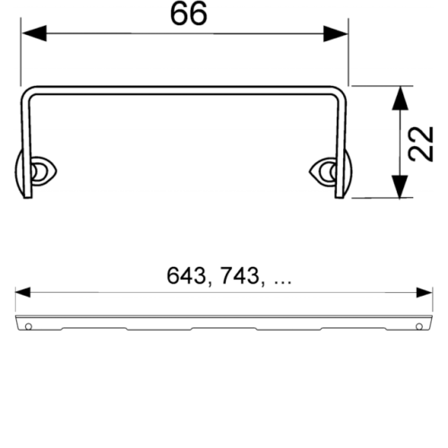 картинка TECE Решетка  "organic", 1200 мм, нерж. сталь., матовая от магазина Сантехстрой