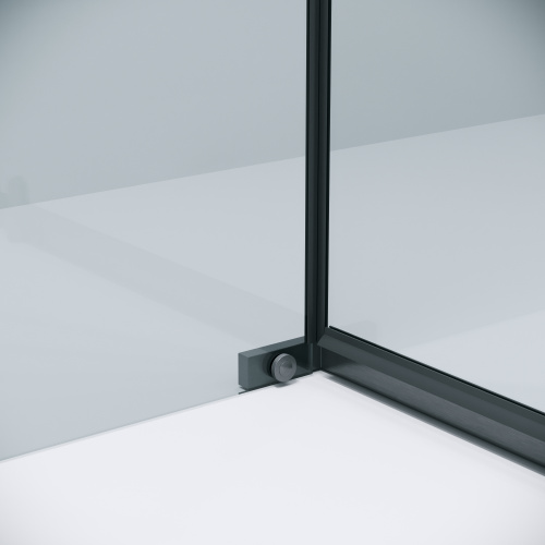 картинка Боковая стенка Grossman Pragma 200.K33.03.90.42.00 (90х195) графит сатин,стекло прозрачное, 1 место от магазина Сантехстрой