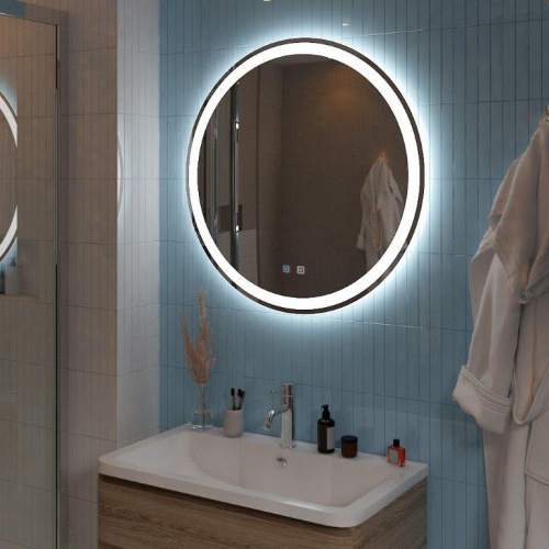 картинка Зеркало с голосовым управлением и подогревом BelBagno SPC-RNG-800-LED-TCH-SND от магазина Сантехстрой