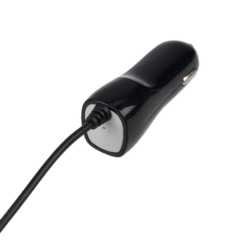 картинка Автозарядка в прикуриватель microUSB (АЗУ) (5 V,  1000 mA) шнур прямой 1.2 м черная REXANT от магазина Сантехстрой