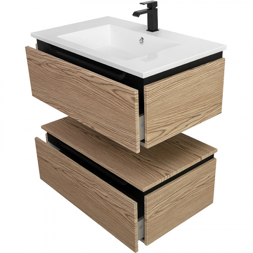 картинка Тумба Cezares Slider 80 SLIDER-800-1C-PI-RT-P Дуб тангент от магазина Сантехстрой