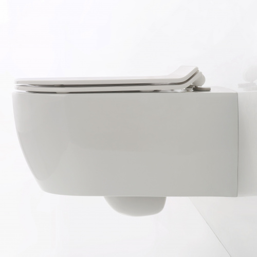 картинка Унитаз SSWW CT2039V (545*360*330) подвесной БЕЗОБОДКОВЫЙ с тонкой крышкой, 1 место от магазина Сантехстрой