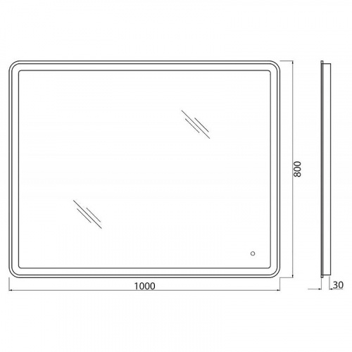 картинка Зеркало BelBagno spc-mar-1000-800-led-tch-warm от магазина Сантехстрой