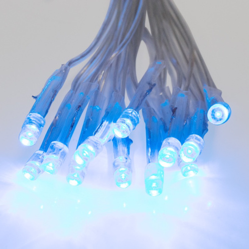 картинка Гирлянда Сеть 1,5х1,5м,  прозрачный ПВХ,  150 LED Синие от магазина Сантехстрой