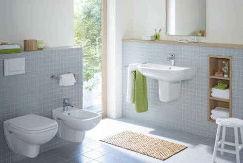 картинка Duravit D-Code Раковина  с перел., с 1 отв. под смес., 600x460мм, Цвет: Белый от магазина Сантехстрой