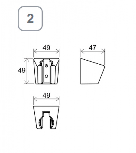картинка Держатель ручного душа Ravak 612.20 X07P640 Черный матовый от магазина Сантехстрой